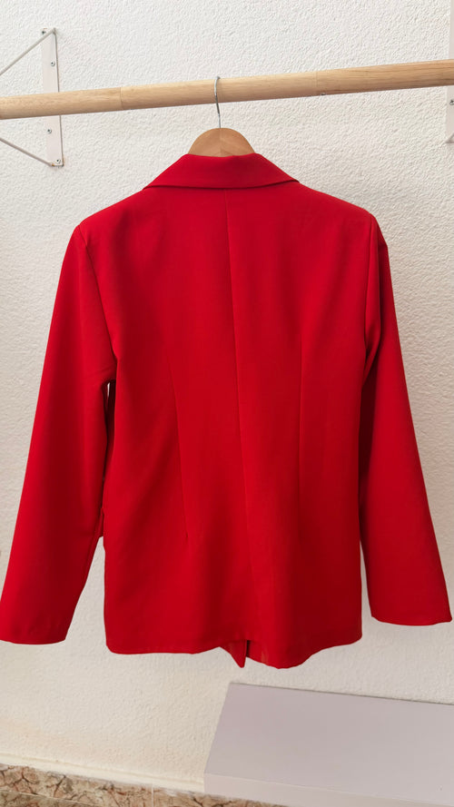 Blazer roja con forro