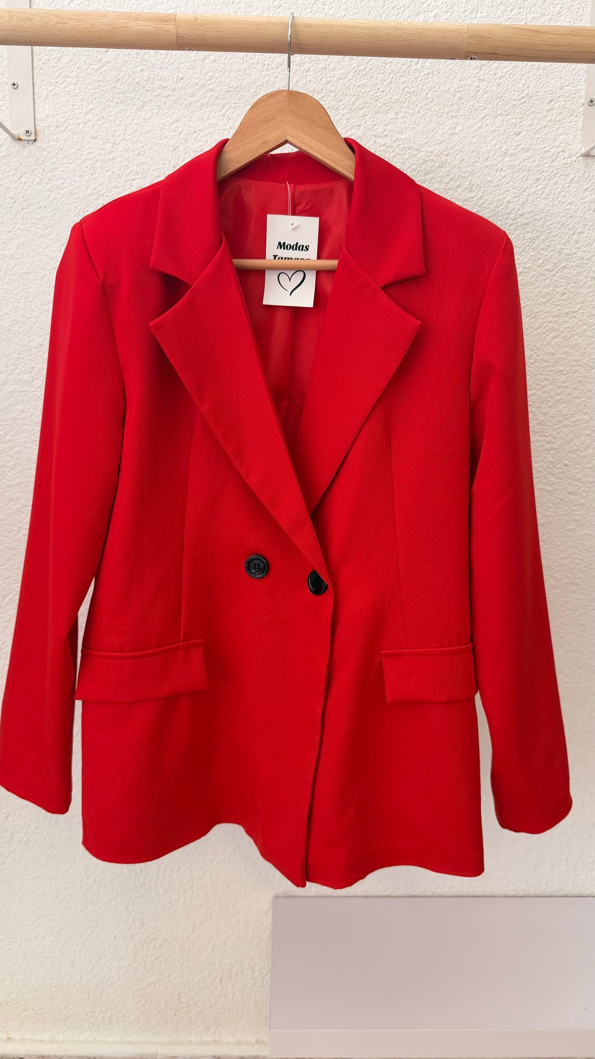 Blazer roja con forro