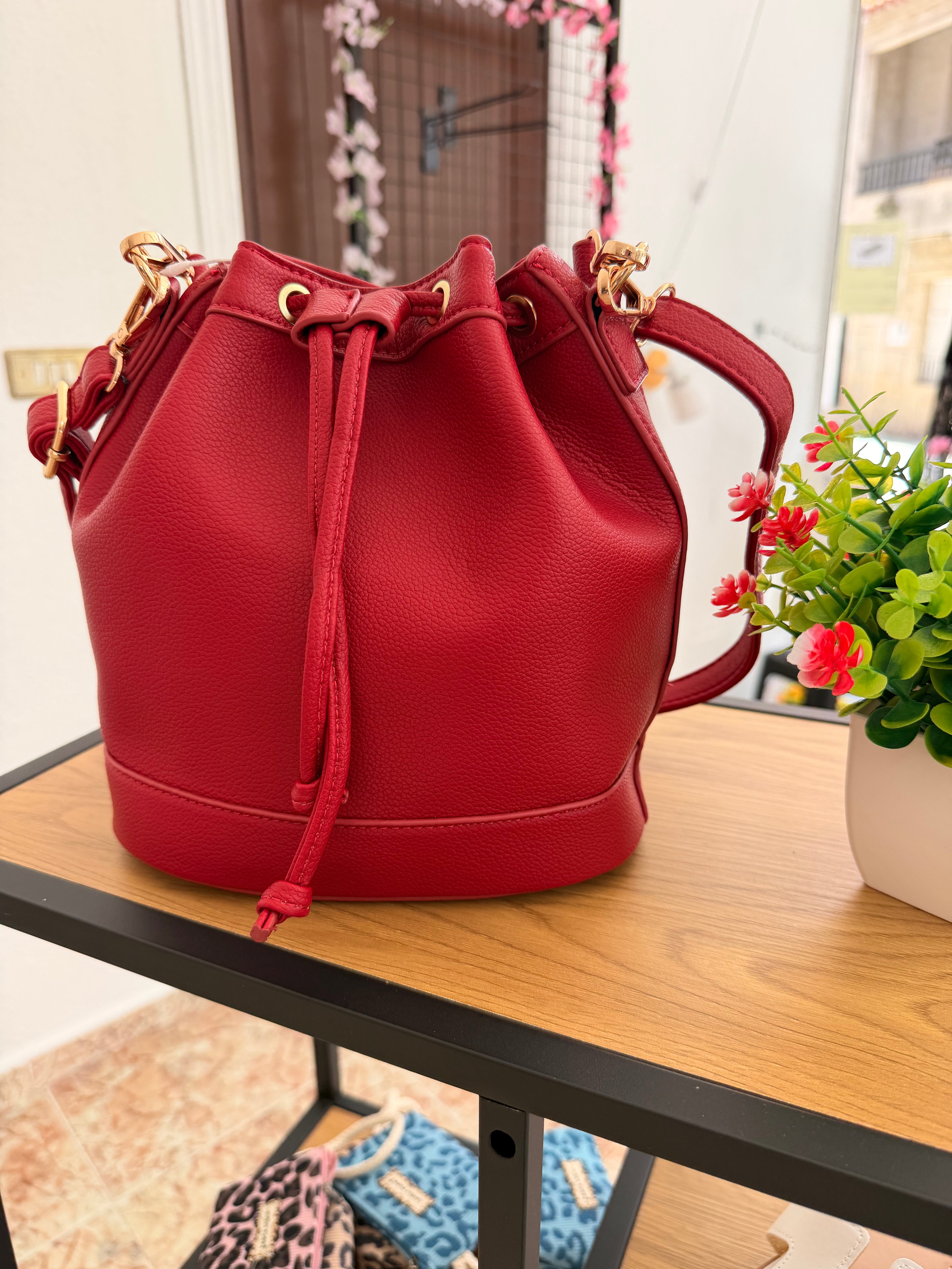 Bolso rojo poli piel