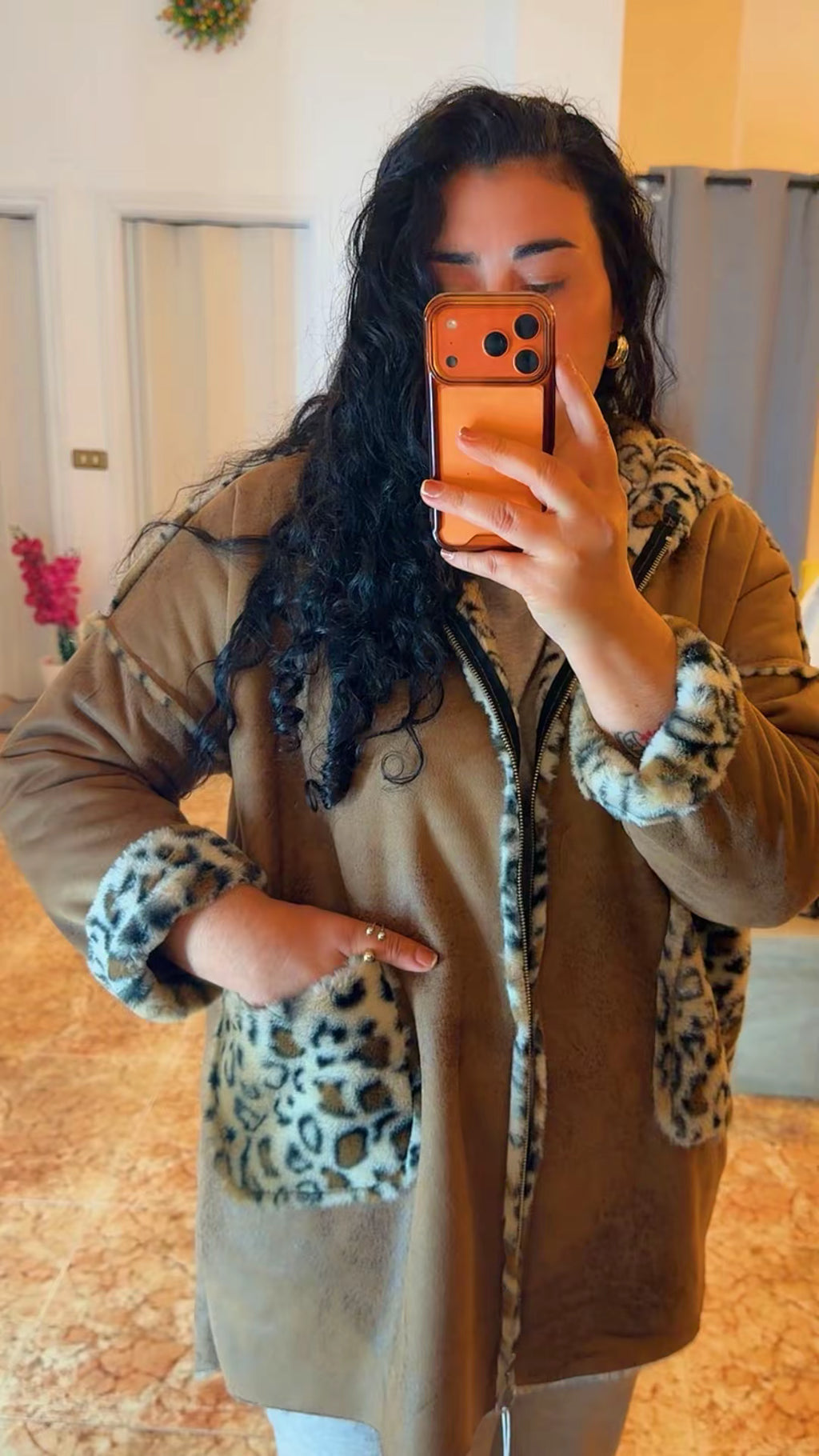 Abrigo leopardo