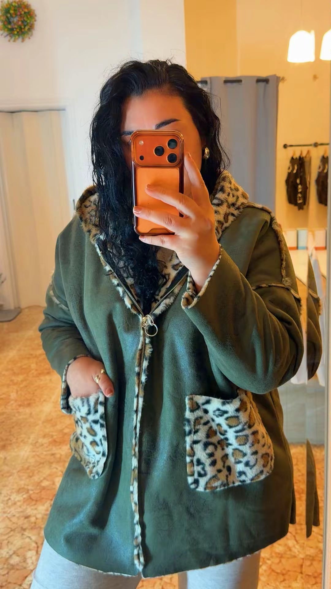 Abrigo leopardo v
